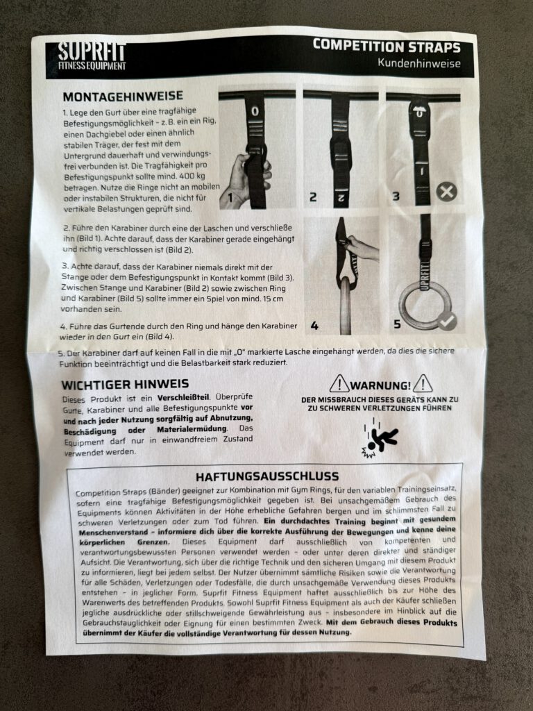 Competition Ring Sets von SUPRFIT