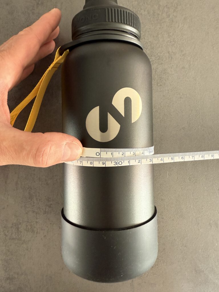 Barbell Jack Trinkflasche von ONO Test und Erfahrungen Maße Größe