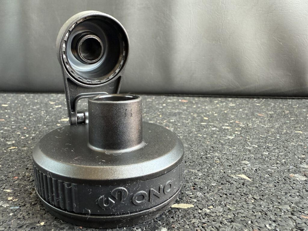Barbell Jack Trinkflasche von ONO Test und Erfahrungen Trinkdeckel