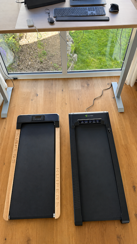 Tretmann Walking Pad Test: Unser Praxisbericht nach 4 Wochen 7 Vergleich Lauffläche Tretmann Walking Pad vs. Kuipers K1